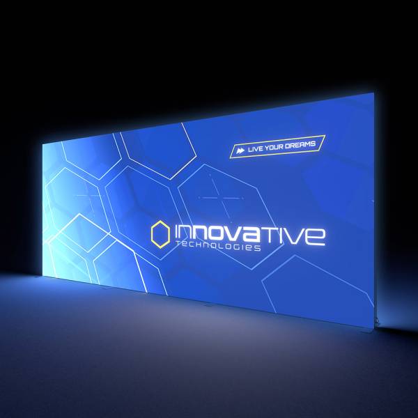 Svetelná stena Brightbox Pro Flex obojstranná 600 x 250 cm