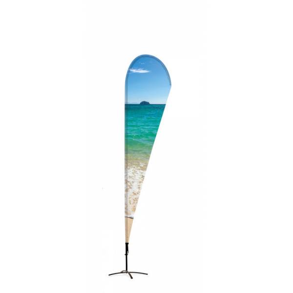 Beachflag Alu Drop 400cm Total Height