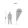 Beachflag Alu Drop 345cm Total Height - 8