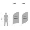 Beachflag Alu Wind 360cm Total Height - 14