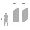 Beachflag Alu Wind 360cm Total Height - 15