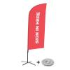 Beach Flag Alu Wind Set 310 With Water Tank Design Sign In Here - 8