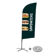 Beach Flag Alu Wind Set 310 With Water Tank Design Sandwiches