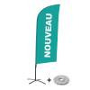 Beach Flag Alu Wind Set 310 With Water Tank Design New - 2