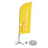 Beach Flag Alu Wind Set 310 With Water Tank Design Fresh Juice - 3