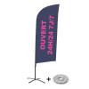 Beach Flag Alu Wind Set 310 With Water Tank Design Open 24/7 - 0