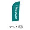 Beach Flag Alu Wind Set 310 With Water Tank Design Open - 6