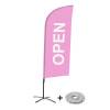 Beach Flag Alu Wind Set 310 With Water Tank Design Open - 7