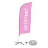 Beach Flag Alu Wind Set 310 With Water Tank Design Open - 8