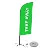 Beach Flag Alu Wind Set 310 With Water Tank Design Take Away - 8