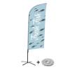 Beach Flag Alu Wind Set 310 With Water Tank Design Fresh Fish - 1