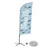 Beach Flag Alu Wind Set 310 With Water Tank Design Fresh Fish - 3