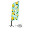 Beach Flag Alu Wind Set 310 With Water Tank Design Smoothies - 2