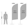 Beachflag Alu Wind 360cm Total Height - 16
