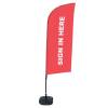 Beach Flag Alu Wind Set 310 With Water Tank Design Sign In Here - 14