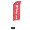 Beach Flag Alu Wind Set 310 With Water Tank Design Sign In Here - 16