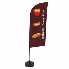 Beach Flag Alu Wind Set 310 With Water Tank Design Snacks