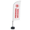 Beach Flag Alu Wind Set 310 With Water Tank Design First Aid - 1