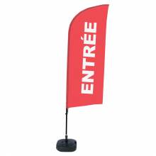 Beach Flag Alu Wind Set 310 With Water Tank Design Entrance