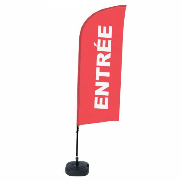 Beach Flag Alu Wind Set 310 With Water Tank Design Entrance