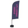 Beach Flag Alu Wind Set 310 With Water Tank Design Open 24/7 - 0