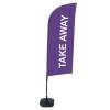 Beach Flag Alu Wind Set 310 With Water Tank Design Take Away - 0