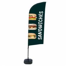 Beach Flag Alu Wind Set 310 With Water Tank Design Sandwiches