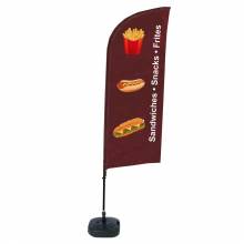 Beach Flag Alu Wind Set 310 With Water Tank Design Snacks