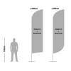 Beachflag Alu Wind 360cm Total Height - 18