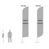 Beachflag Alu Wind 360cm Total Height - 20
