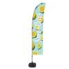 Beach Flag Budget Wind Complete Set Smoothies Lemon Spanish - 3