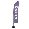 Beach Flag Budget Wind Complete Set New Purple Spanish ECO - 6