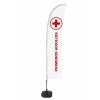 Beach Flag Budget Wind Complete Set First Aid French ECO - 0