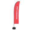 Beach Flag Budget Wind Complete Set Sign In Red Spanish - 4