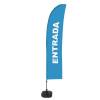 Beach Flag Budget Wind Complete Set Entrance Blue French ECO - 2