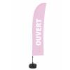 Beach Flag Budget Wind Complete Set Open Pink French ECO - 13