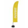 Beach Flag Budget Wind Complete Set Open Yellow French ECO - 19