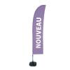 Beach Flag Budget Wind Complete Set New Purple Spanish ECO - 18