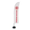 Beach Flag Budget Wind Complete Set First Aid French ECO - 2