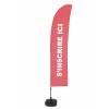 Beach Flag Budget Wind Complete Set Sign In Red Spanish ECO - 7