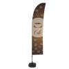 Beach Flag Budget Wind Complete Set Coffee Spanish - 3