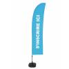 Beach Flag Budget Wind Complete Set Sign In Blue French ECO - 9