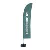 Beach Flag Budget Wind Complete Set Sign In Green French - 10