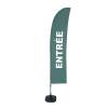 Beach Flag Budget Wind Complete Set Entrance Green French ECO - 10