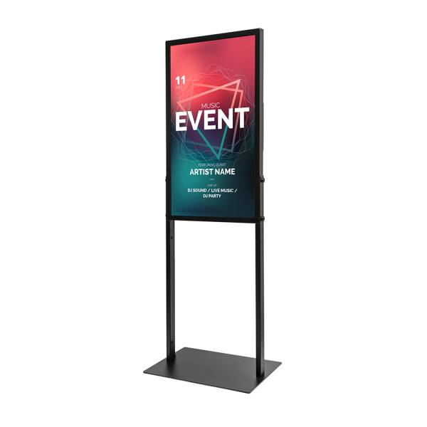 Digitálny totem Sky Go 43" čierny, s monitorom