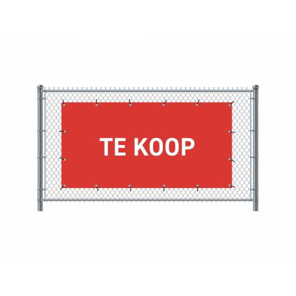 Standardní banner na plot 200 x 100 cm Na prodej holandský Červené