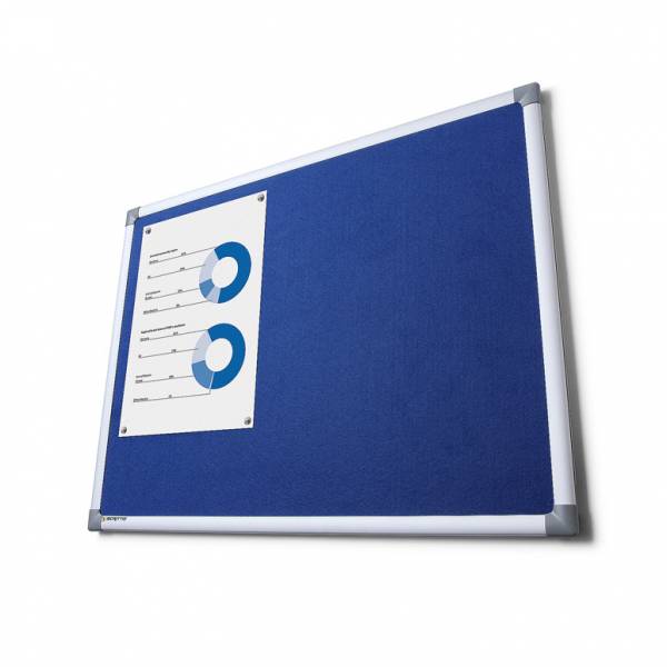 Textilná tabuľa SCRITTO modrá, 900x1800mm