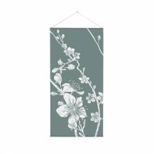 Hanging Flag Banner Abstract Japanese Blossom