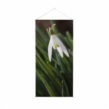 Hanging Flag Banner White Flower Snowdrop