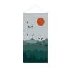 Hanging Flag Banner Sun and Birds - 0